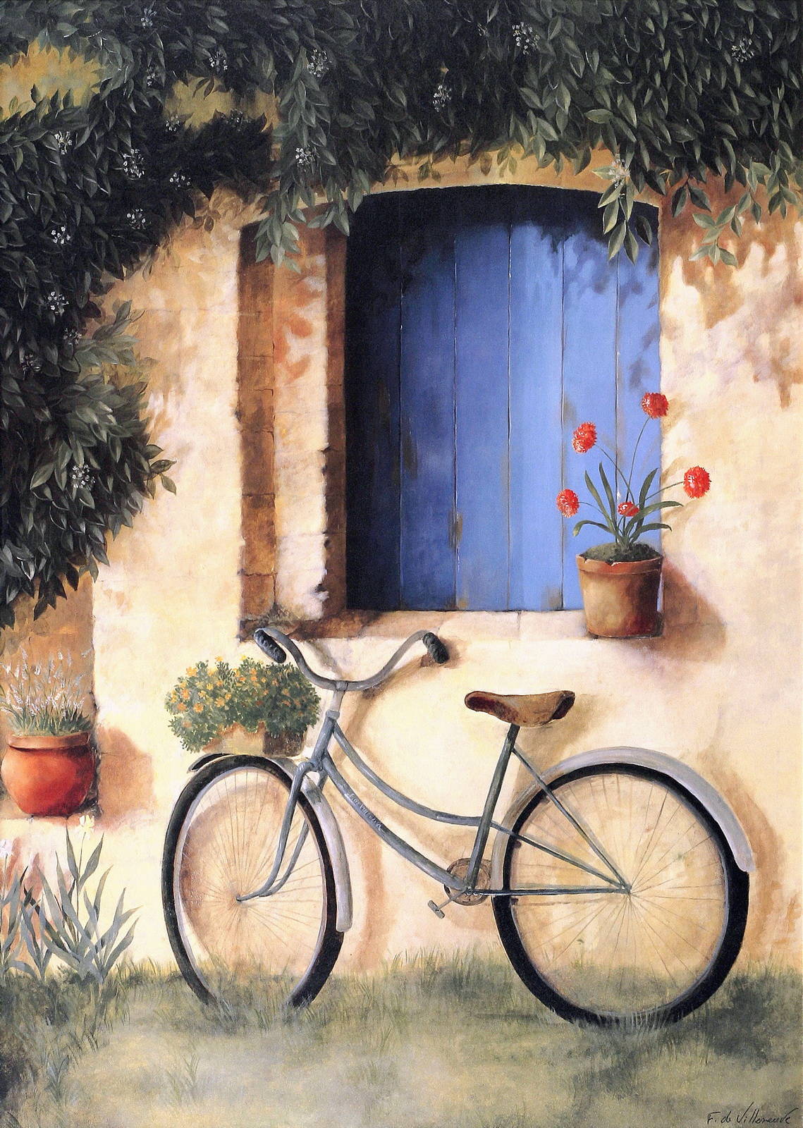 Велосипед под окном Фабрис Де Вильнев