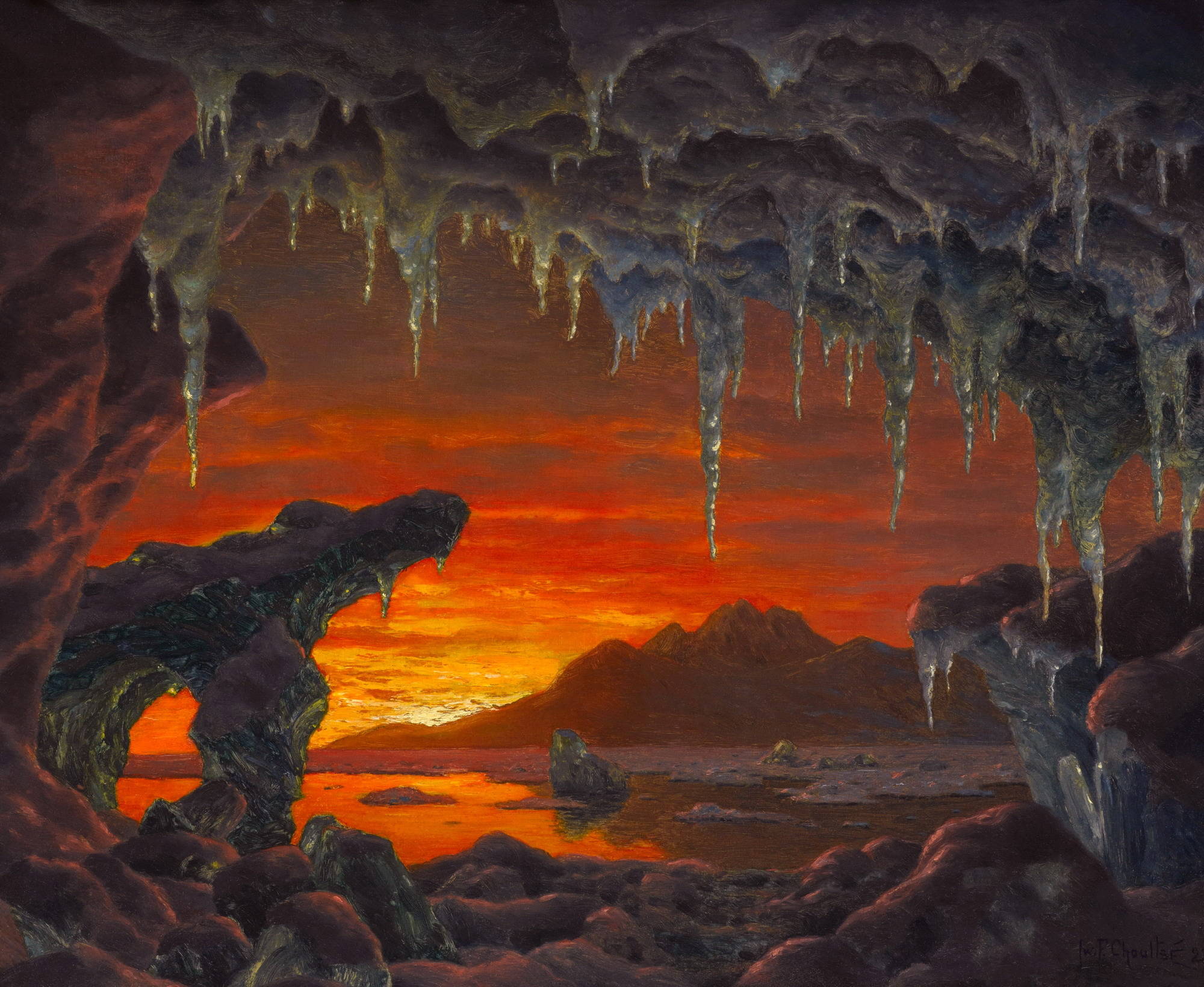 Вид из Арктической пещеры на восход Шультце Иван Фёдорович