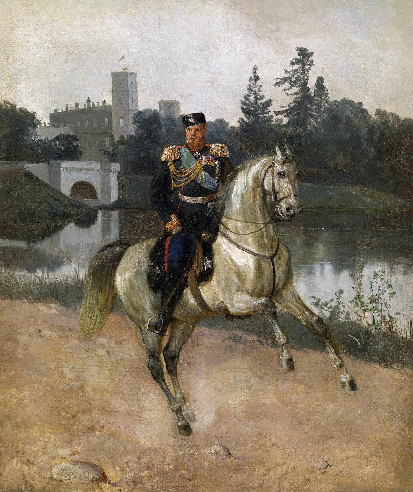 Портрет Александра III в Гатчине Шильдер Николай Густавович