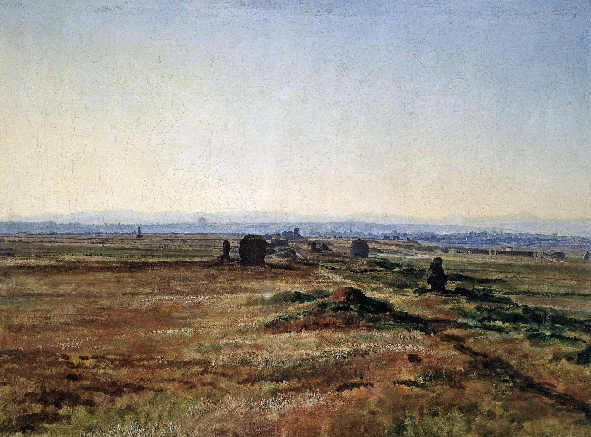 Аппиева дорога при закате солнца. 1845 г. Иванов Александр Андреевич