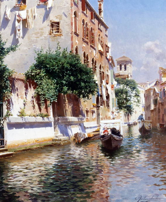 Канал святых апостолов в Венеции / Рубенс Санторо - Rubens Santoro
