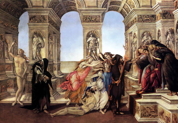 Клевета Апеллеса. 1495 г. / Сандро Боттичелли - Sandro Botticelli