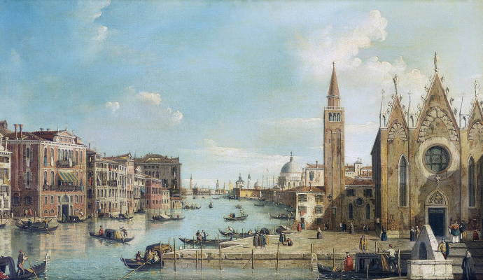 Большой канал Венеции от Санта Марии к Сан Марко / Уильям Джеймс - William James