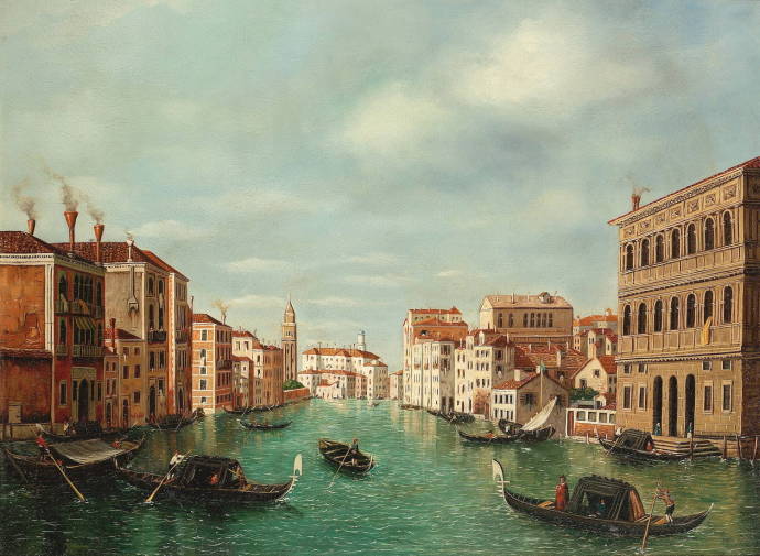 Большой канал Венеции с видом на площадь Корнера / Уильям Джеймс - William James