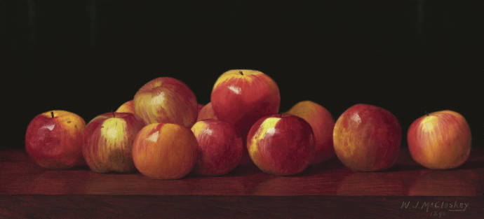 Яблоки на столе / Уильям Маклуски - William J