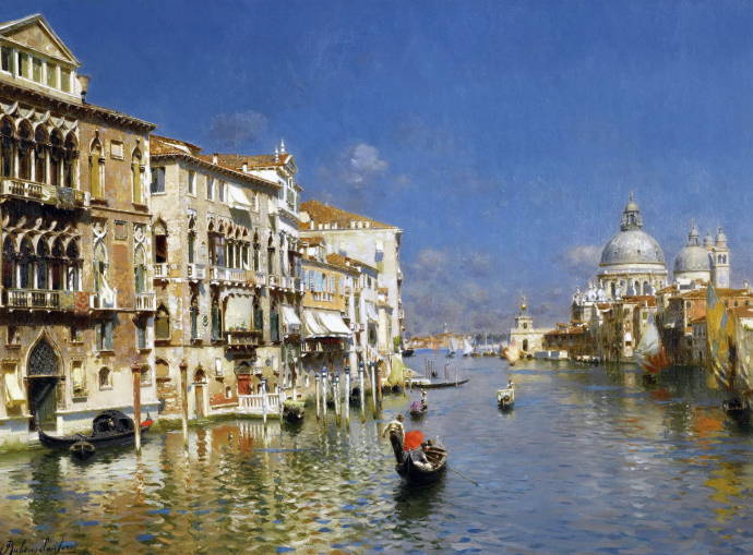 Вид большого канала в Венеции / Рубенс Санторо - Rubens Santoro