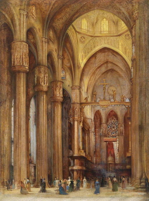Вид Миланского собора с Алтарем / Франц Альт - Franz Alt