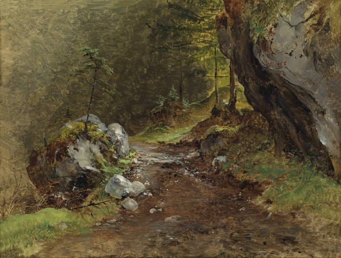 Лес в солнечную погоду / Фридрих Гауэрманн - Friedrich Gauermann