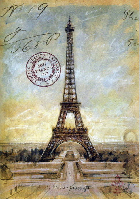 Париж. Эйфелева башня. Зарисовка / Чад Баретт - Chad Barrett