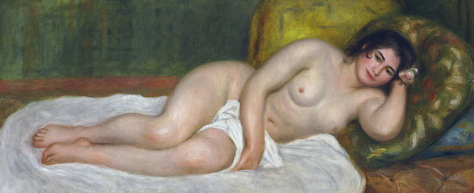 Отдыхающая Габриэль / Пьер Огюст Ренуар - Pierre Auguste Renoir