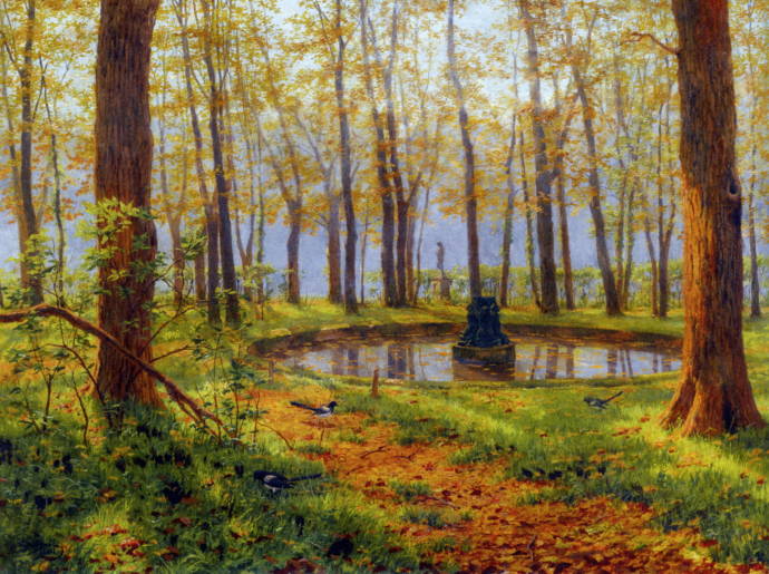 Осенний парк. 1911 г. / Бессонов Борис Васильевич - Bessonov Boris Vasilievich