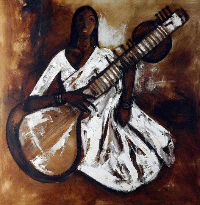 Дешка играющая на гитаре. 1967 г. / Прабха Б. - Prabha B