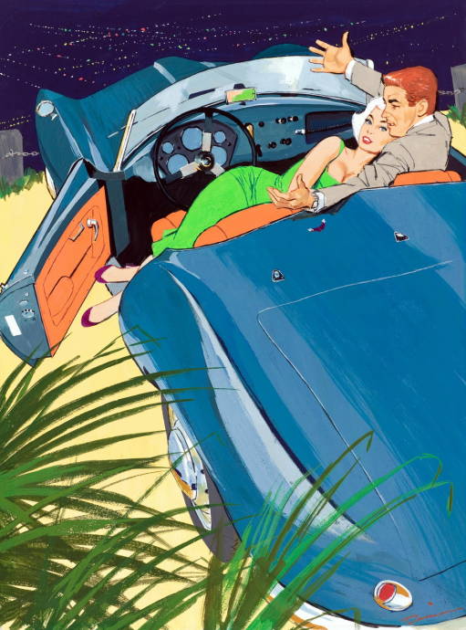 В машине. Playboy. 1957 г. / Бен Денисон - Ben Denison