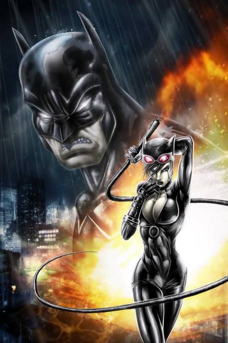 Бэтмен и кошка / Работа неизвестного автора 999