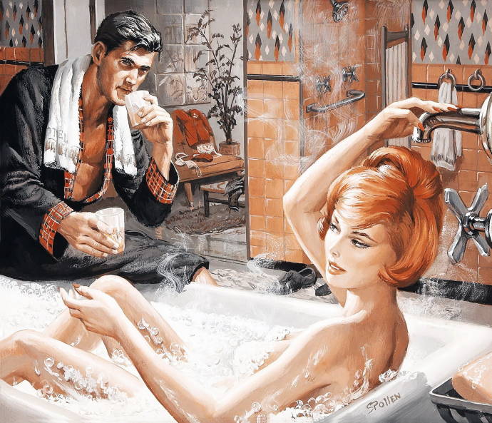 Разговор в ванной. 1968 г. / Сэмсон Полен - Samson Pollen