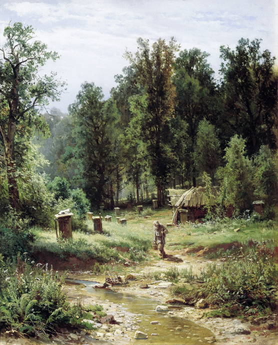Пасека в лесу. 1876 г. / Шишкин Иван Иванович - Shishkin Ivan Ivanovich