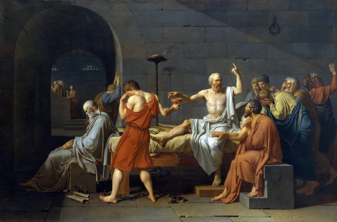 Смерть Сократа / Жак Луи Давид - Jacques Louis David