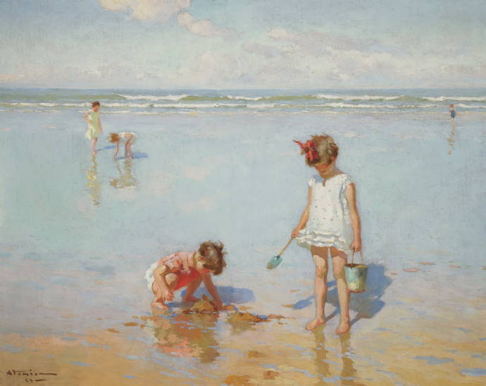 Дети на пляже / Чарльз Гарабед Атамян - Charles Garabed Atamian