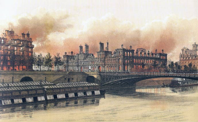 Городской отель в Париже. 1871 г. / Работа неизвестного автора 999