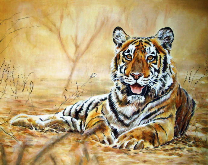 Индийский тигр / Работа неизвестного автора 037