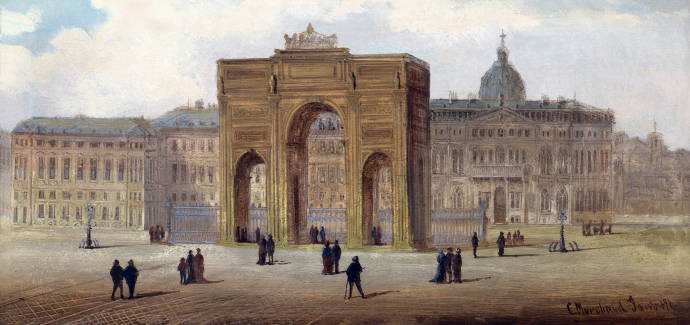 Триумфальная арка. 1874 г. / Карл Кауфманн - 