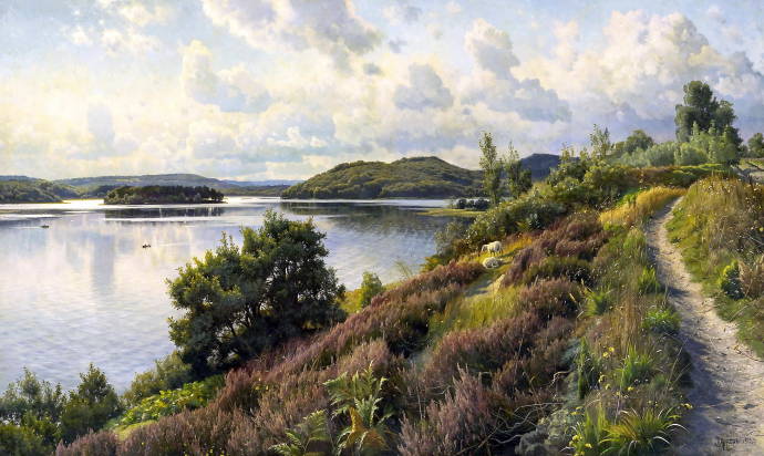Вид на живописное озеро / Педер Морк Монстед - Peder Mork Monsted