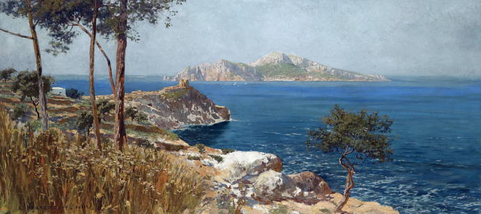 Вид на Капри со стороны Соренто / Карло Бранкаччио - Carlo Brancaccio