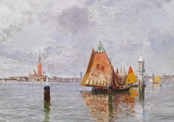 Рыбацкие лодки в лагуне Венеции / Карло Бранкаччио - Carlo Brancaccio