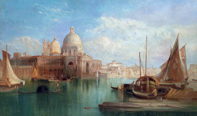 Венеция. Недалеко от Санта Марии / Альфред Поллентайн - Alfred Pollentine