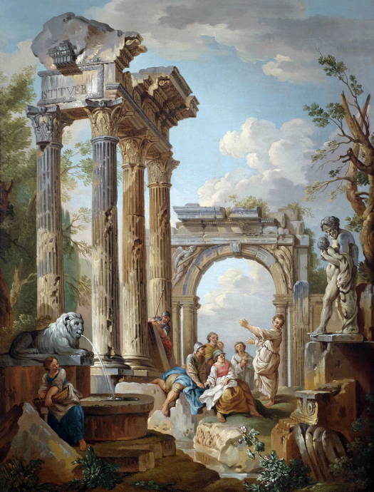 Проповедь апостола в Римских руинах / Джованни Паоло Панини - Giovanni Paolo Panini