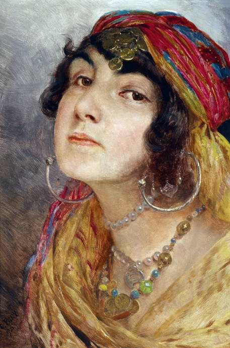 Портрет восточной женщины / Отто Пилни - Otto Pilny