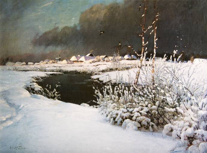 В начале зимы. 1895 г. / Дубовской Николай Никонорович - Dubovskoy Nikolai Nikanorovich