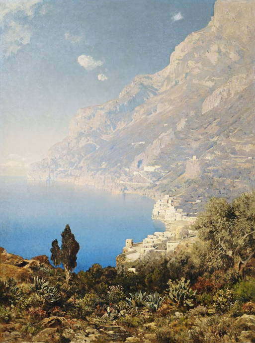 Средиземноморский пейзаж / Эдмунд Бернингер - Edmund Berninger