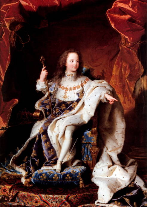 Портрет Луи XV в королевском костюме / Иасент Риго - Hyacinthe Rigaud