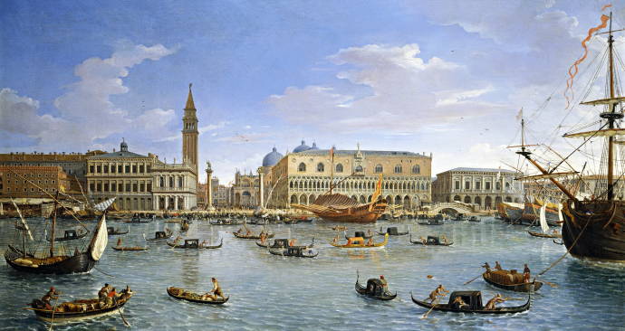 Вид Венеции от Сан Джорджио / Каспер ван Виттель - Caspar van Wittel