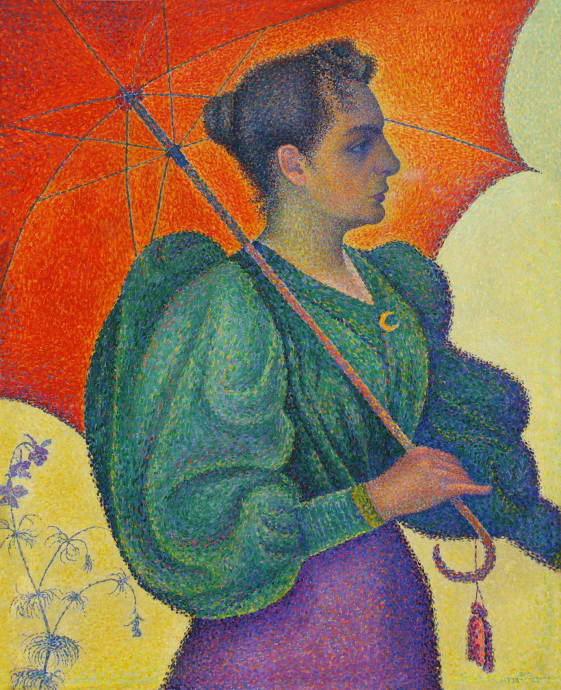 Девушка с зонтиком / Поль Синьяк - Paul Signac