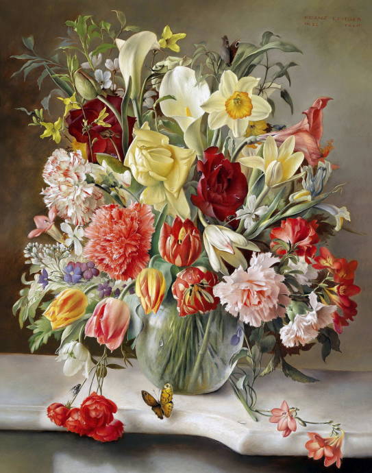 Букет весенних цветов / Франц Лейтгеб - Franz Leitgeb