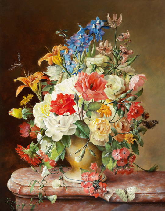 Букет летних цветов / Франц Лейтгеб - Franz Leitgeb