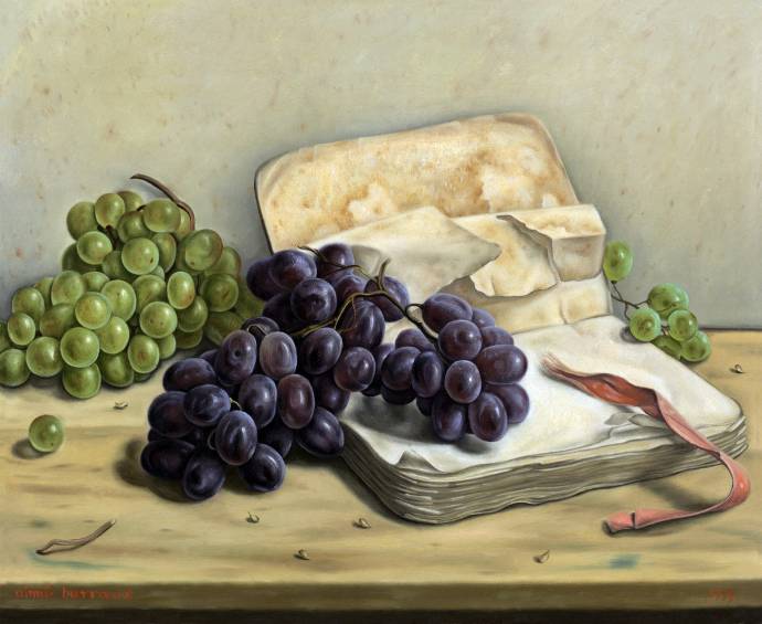 Натюрморт с виноградом и книгой. 1939 г. / Айме Баррауд - Aime Barraud