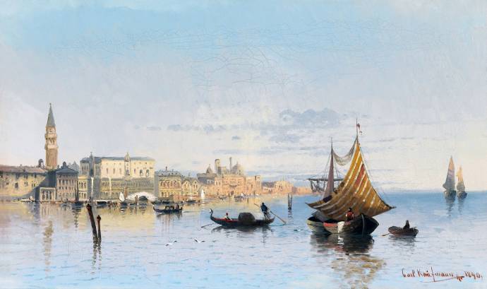 Вид Венеции. 1890 г. / Карл Кауфманн - 