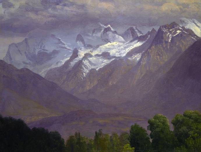 Высоко в горах / Альберт Бирштадт - Albert Bierstadt