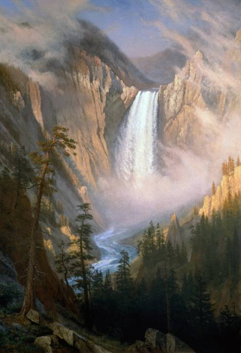 Еллоустоунский водопад / Альберт Бирштадт - Albert Bierstadt