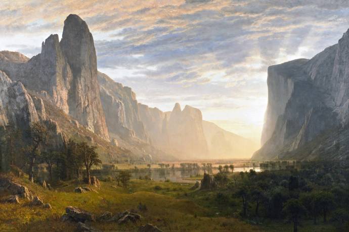Рассвет в долине Йошмит / Альберт Бирштадт - Albert Bierstadt