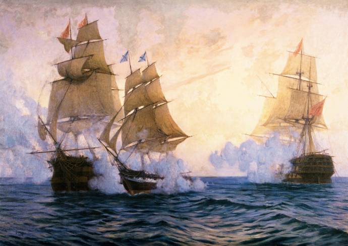Бой брига «Меркурий» с Турецкими кораблями 14 мая 1829 г. / Ткаченко Михаил Степанович - Tkatchenko Michail Stepanovich