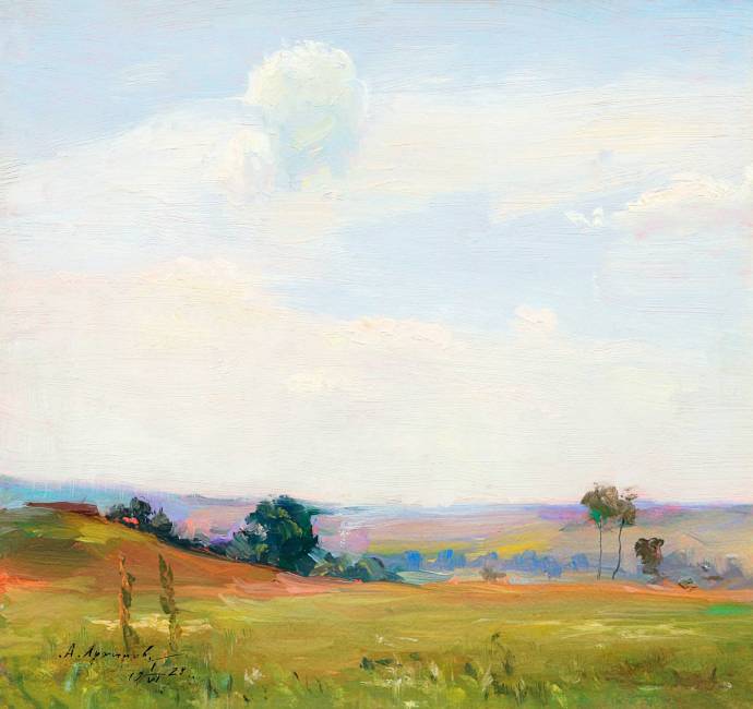 Летний пейзаж. 1928 г. / Архипов Абрам Ефимович - Arkhipov Abram Efimovich