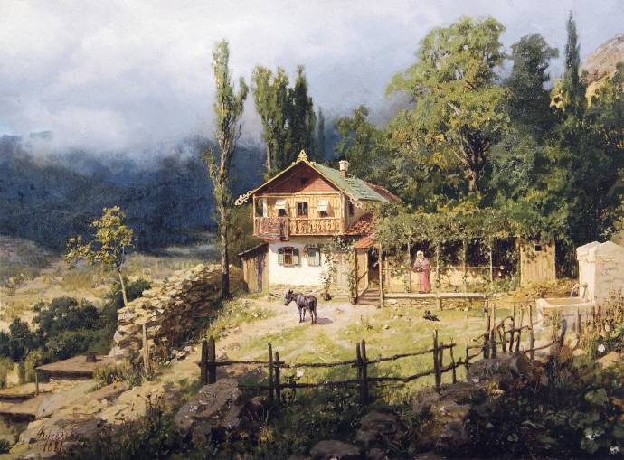 Южный пейзаж. 1881 г. / Киселев Александр Александрович - Kiselev Alesandr Aleksandrovich