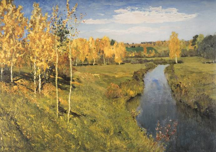Осень золотая. 1895 г. / Левитан Исаак Ильич - Levitan Isaak