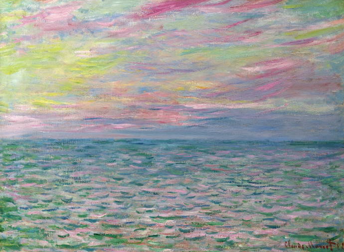 Розовый закат / Клод Оскар Моне - Claude Oscar Monet