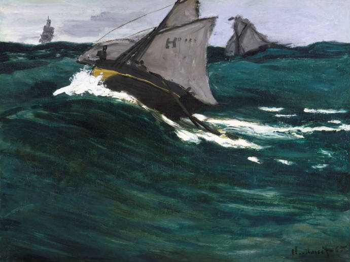 Зелёная волна / Клод Оскар Моне - Claude Oscar Monet