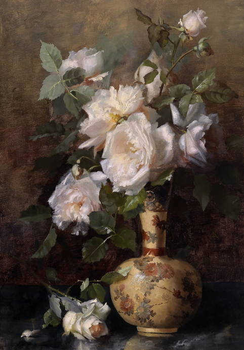 Белые розы / Мэри Нил Фрош - Marie Nyl Frosch